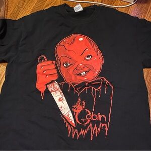 RARE! GOBLIN CLAUDIO SIMONETTI 2014 Deep Red Tour T-Shirt LARGE Argento Vintage